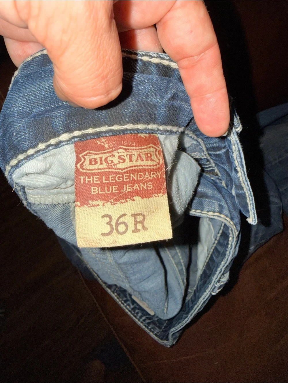 Big Star Men's Faded Blue Bootcut Jeans